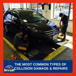 Most common types of collision damage