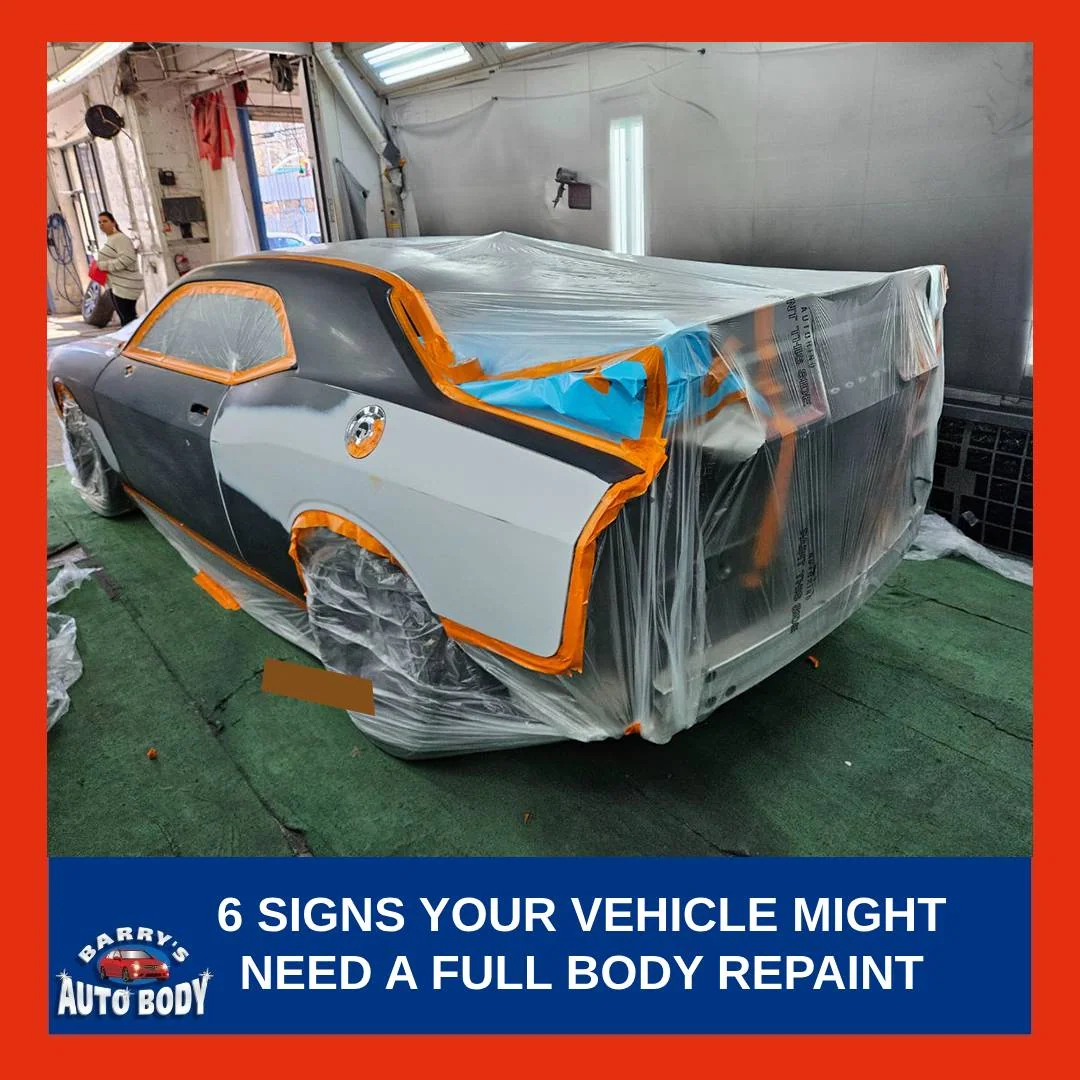 6 Signs Your Vehicle Might Need a Full Body Repaint