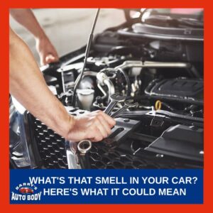 Driver concerned by strange odors coming from the car interior.