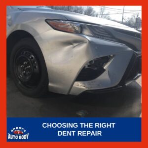 Comparison of paintless dent repair and panel beating methods used to fix car dents